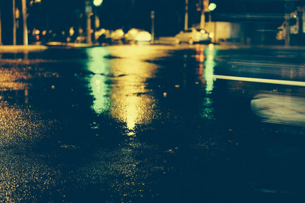 istock Rainy night in the big city 876748588