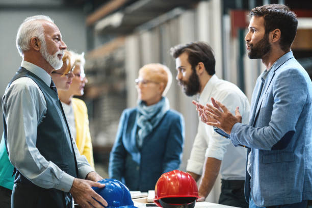 istock Industrial design team in a meeting. 876748860