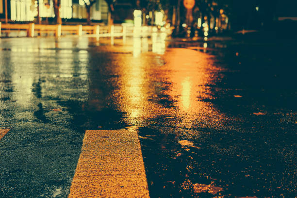 istock Rainy night in the big city 876758192