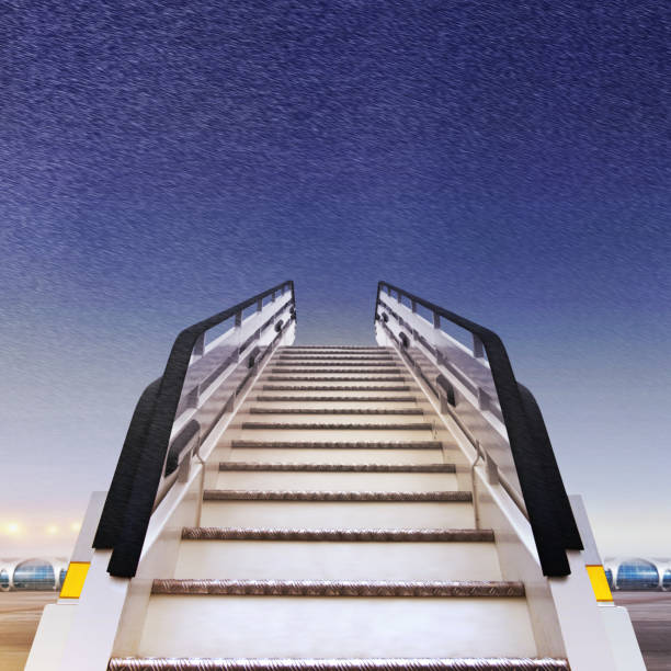 istock white ramp in airport 876767258