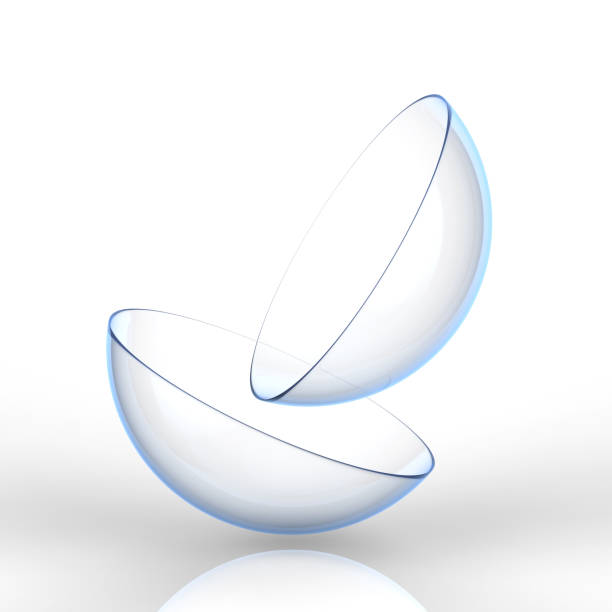 istock two pieces of contact lens 876774036