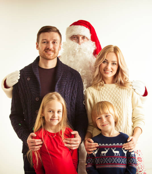 istock Family and Santa Claus 876774632