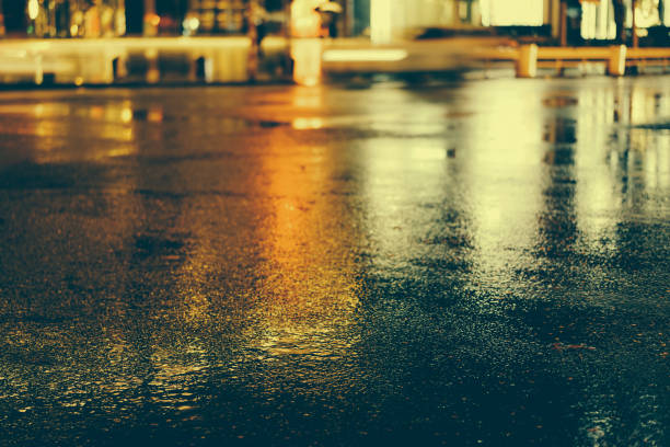 istock Rainy night in the big city 876787300