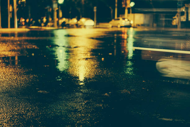 istock Rainy night in the big city 876790028