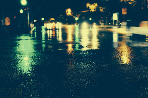 istock Rainy night in the big city 876792956