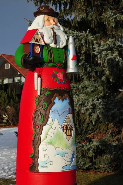 German themed Santa Claus. Side view