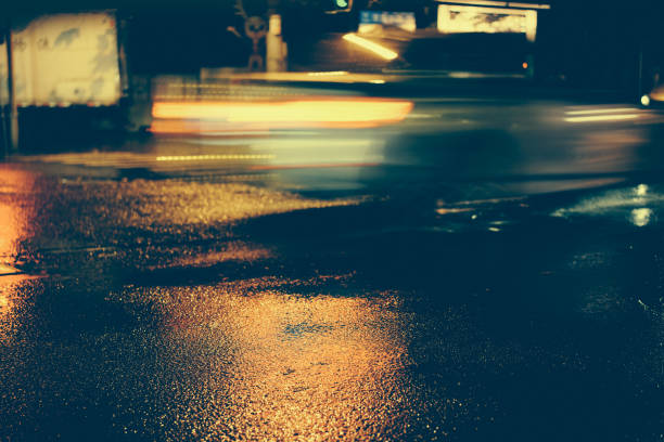 istock Rainy night in the big city 876794388