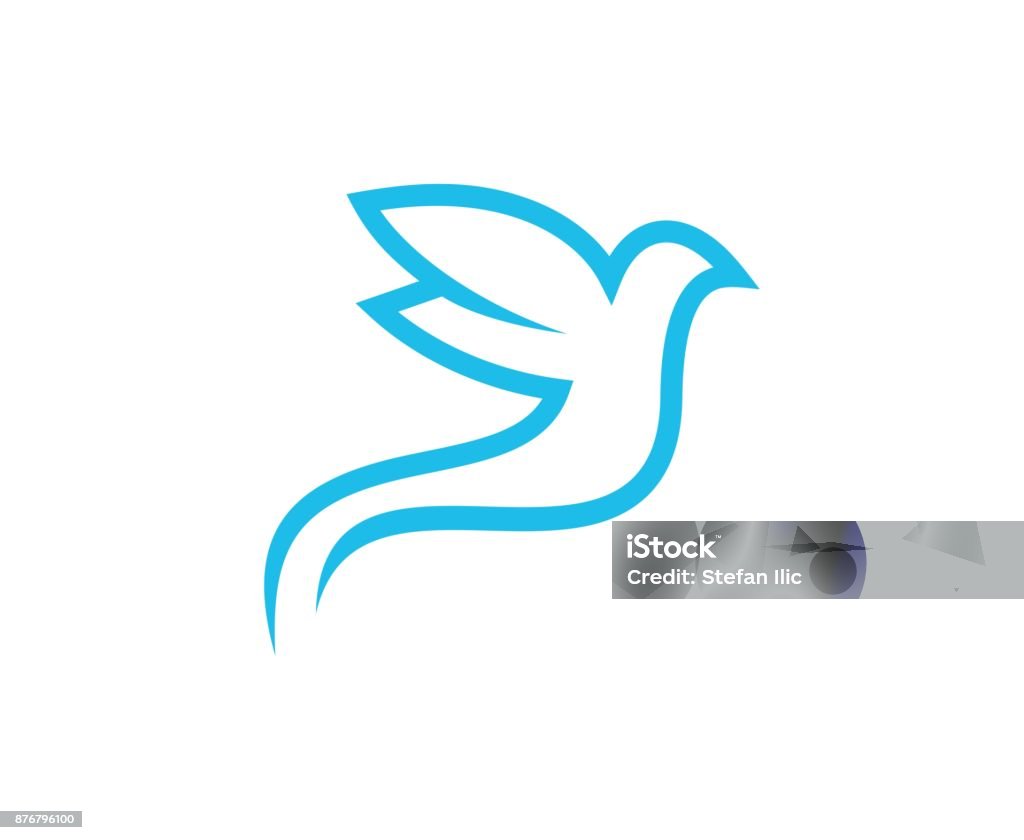 Dove icon This illustration/vector you can use for any purpose related to your business. Dove - Bird stock vector