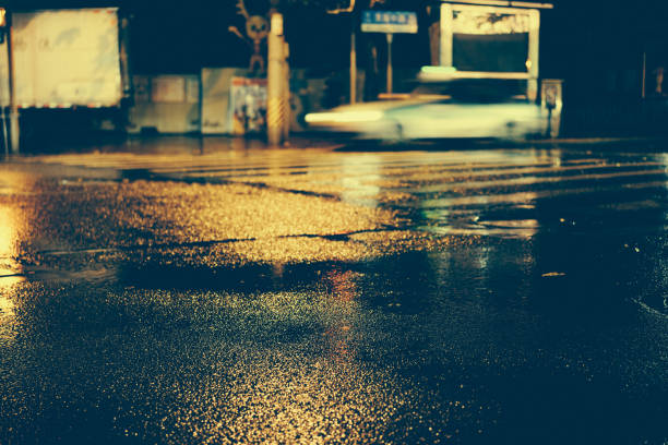 istock Rainy night in the big city 876796350
