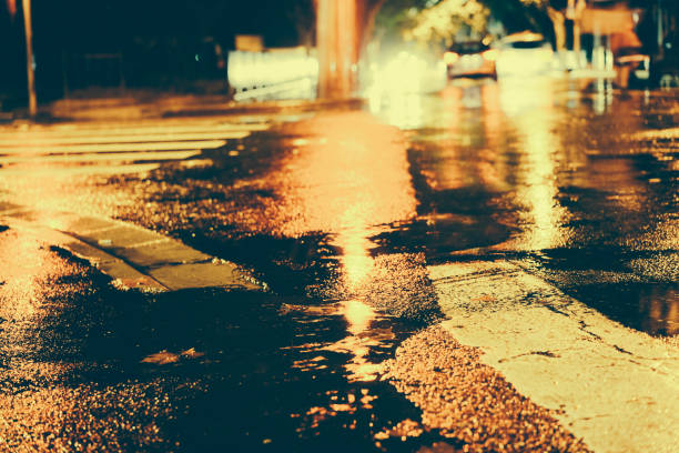 istock Rainy night in the big city 876802510