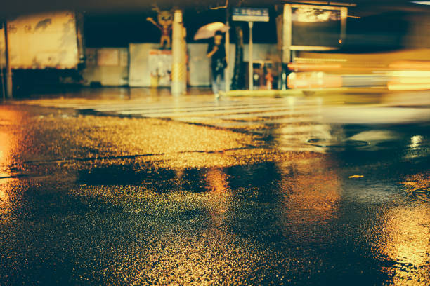 istock Rainy night in the big city 876802800