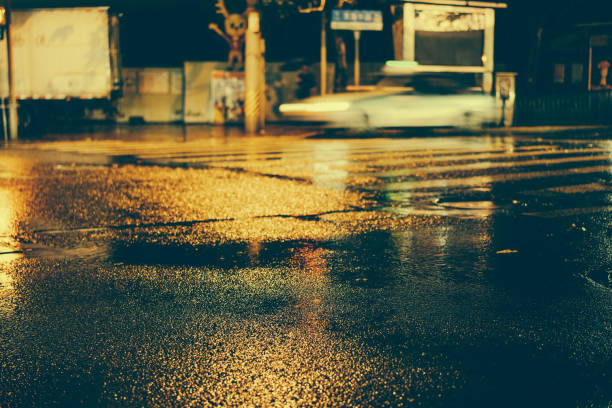 istock Rainy night in the big city 876803286