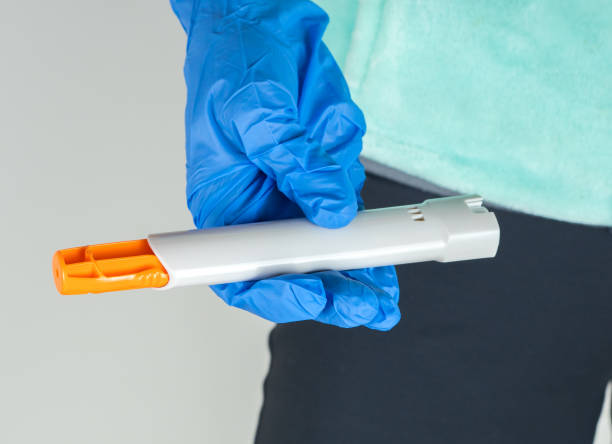 istock Used epinephrine injector after treating allergic reaction 876809108