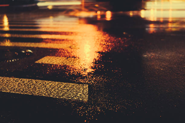 istock Rainy night in the big city 876809860