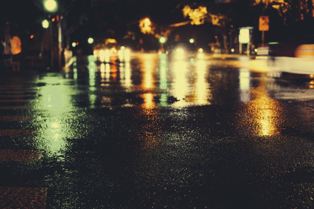 istock Rainy night in the big city 876812804