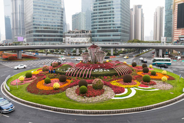 istock Shanghai Lujiazui city landscape 876813286