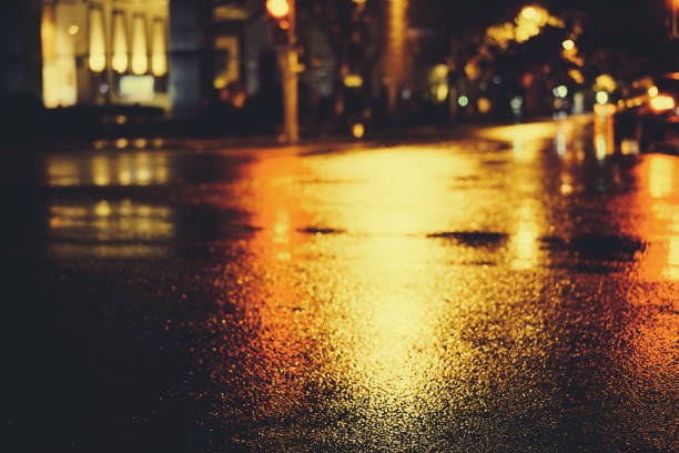 istock Rainy night in the big city 876815484