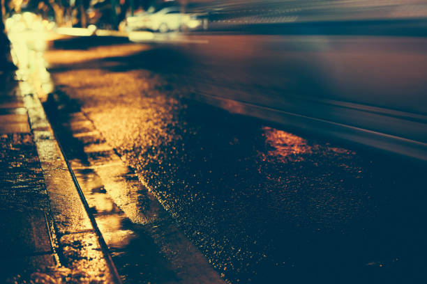 istock Rainy night in the big city 876816000