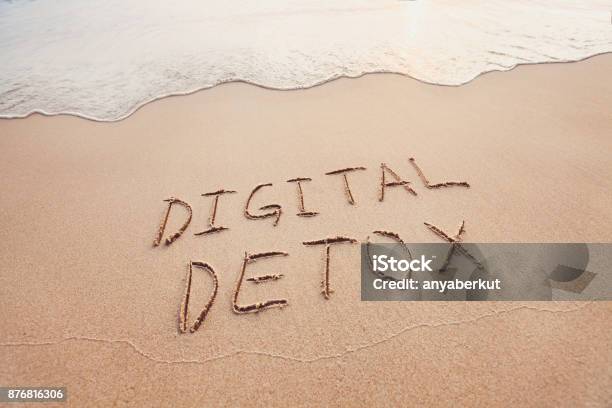 Digital Detox Concept Stock Photo - Download Image Now - Detox, Internet, Technology