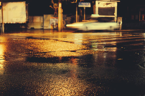 istock Rainy night in the big city 876816318
