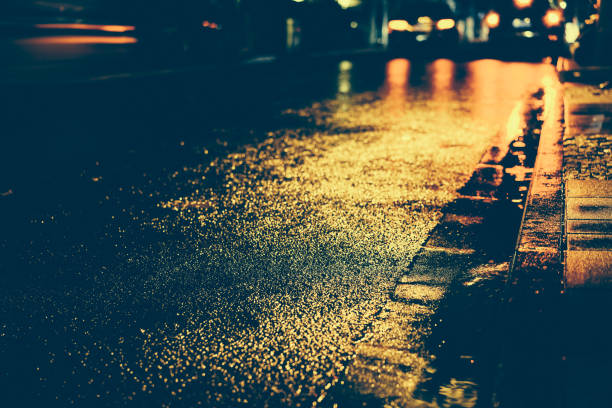 istock Rainy night in the big city 876818908