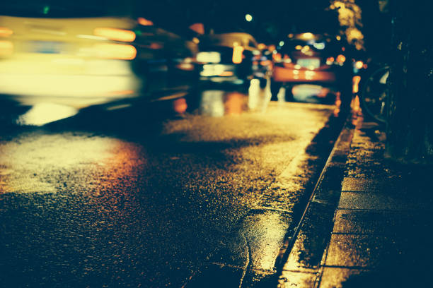 istock Rainy night in the big city 876819108