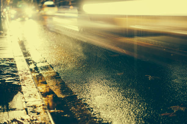 istock Rainy night in the big city 876819410