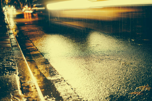 istock Rainy night in the big city 876821864
