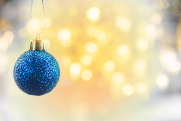 istock Merry Christmas concept with hanging ball ornaments 876822676
