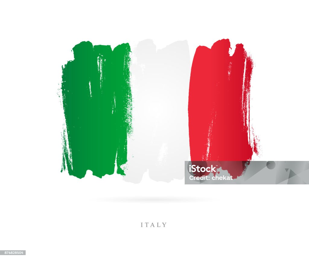Flagge von Italien. Vektor-illustration - Lizenzfrei Italien Vektorgrafik