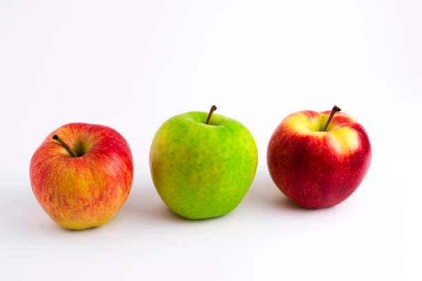 many red and green apples placed together