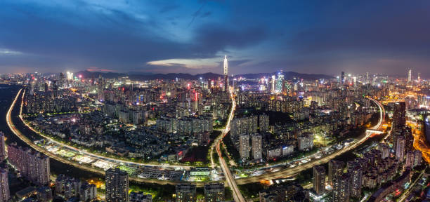 istock urban skyline of Shenzhen 876832424