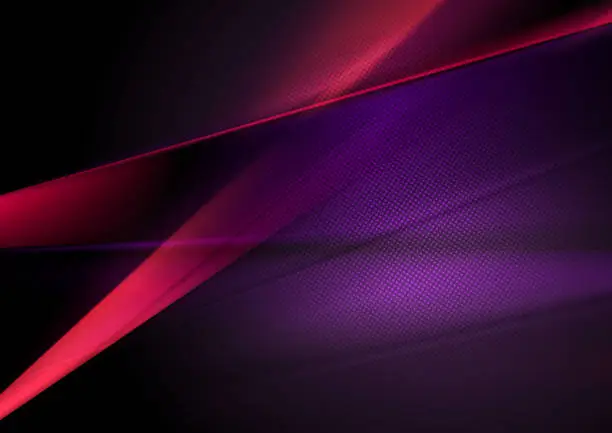Vector illustration of Dark red and purple abstract shiny background