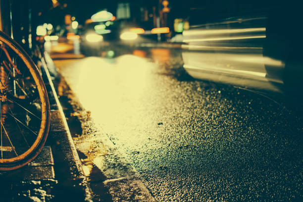 istock Rainy night in the big city 876835648