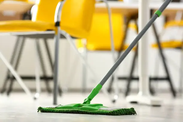 Photo of Green plastic mop