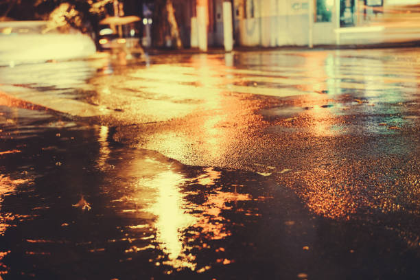 istock Rainy night in the big city 876838306