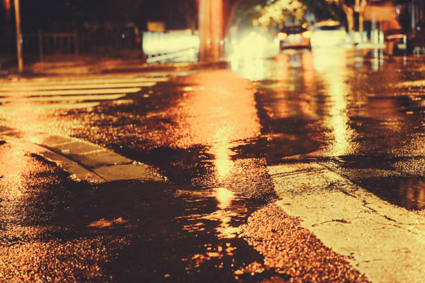 istock Rainy night in the big city 876838470