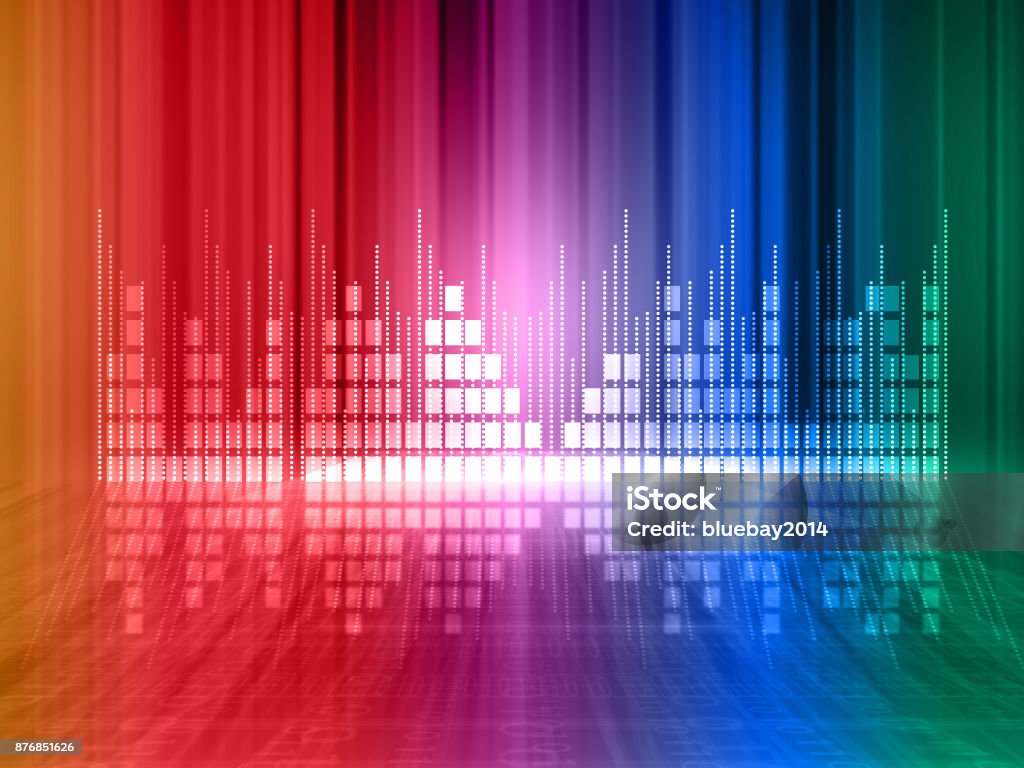 Arrière-plan coloré égaliseur - Photo de Mixage du son libre de droits