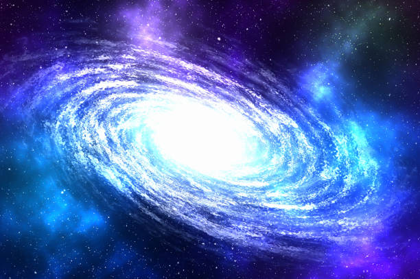 istock Spiral galaxy with stars and nebula somewhere in deep space 876858680