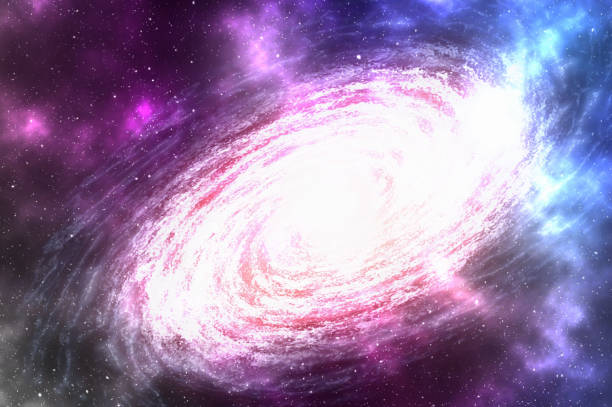 istock Spiral galaxy with stars and nebula somewhere in deep space 876858786