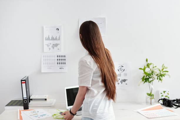 istock Woman working at the desk 876861818