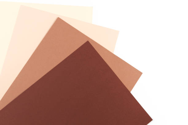 istock Colorful soft brown, beige, yellow and white paper background. 876868414