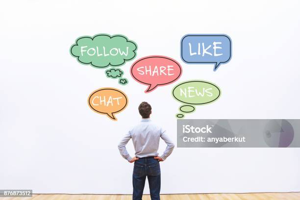 Social Media Concept Stock Photo - Download Image Now - Social Media, Sharing, Social Media Icon