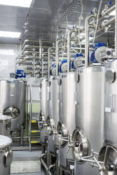 istock Large steel tanks, Shop location 876874052