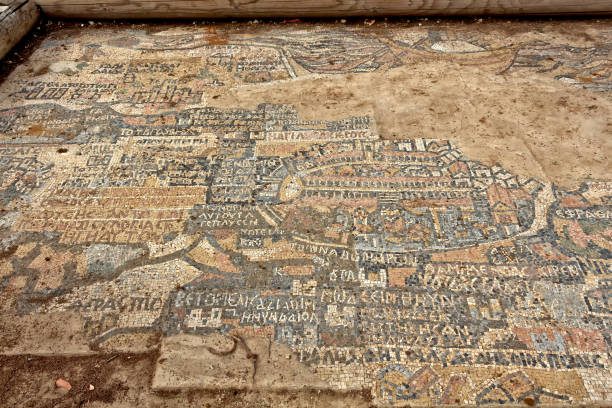 istock Park in Israel. Ancient Greek mosaic 876880350
