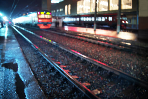 istock Two trains in railway station 876883610