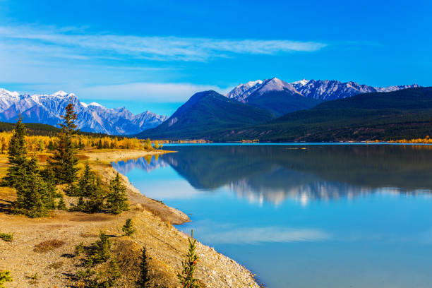 istock Turquoise water of the Abraham lake 876891726