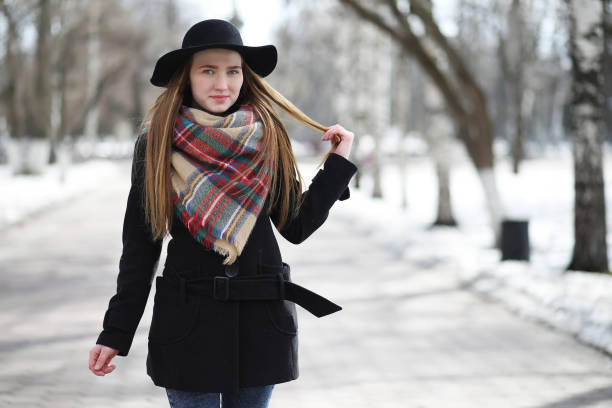 istock French woman for a walk in early spring 876895416