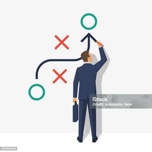 Business Presentation Planning Strategy Stock Illustration - Download Image Now - Strategy, Plan - Document, Planning