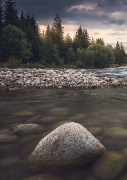 istock Landscape with River, Forest and Mountain 876904098
